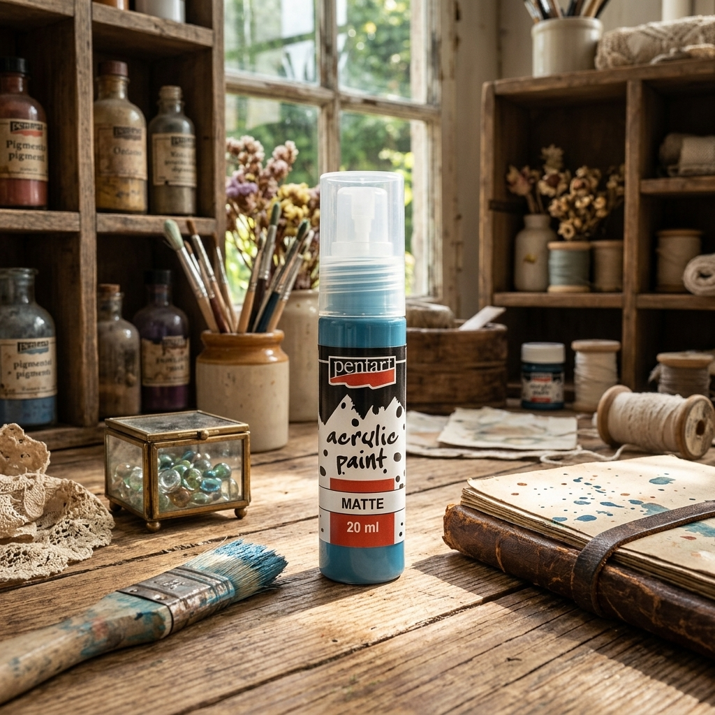 Akrylová barva matná PENTART 20 ml VINTAGE MODRÁ