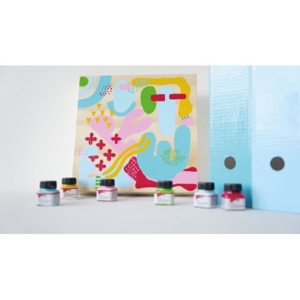 Sada Akrylová barva lesklá KREUL COLOR LIVING 6 x 20 ml