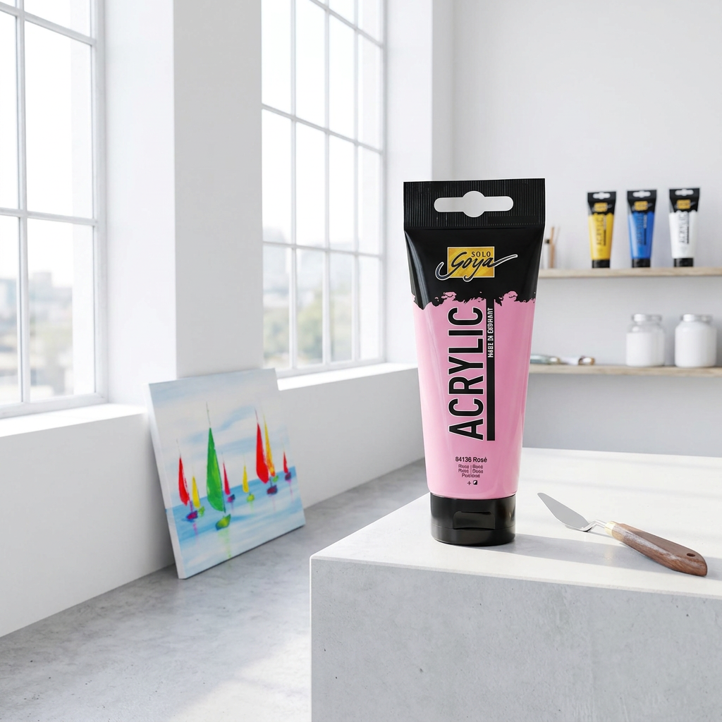 Akrylová barva SOLO GOYA 100 ml RŮŽOVÁ