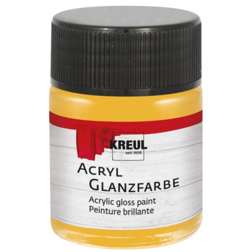 Akrylová barva lesklá KREUL 50 ml ZLATÁ