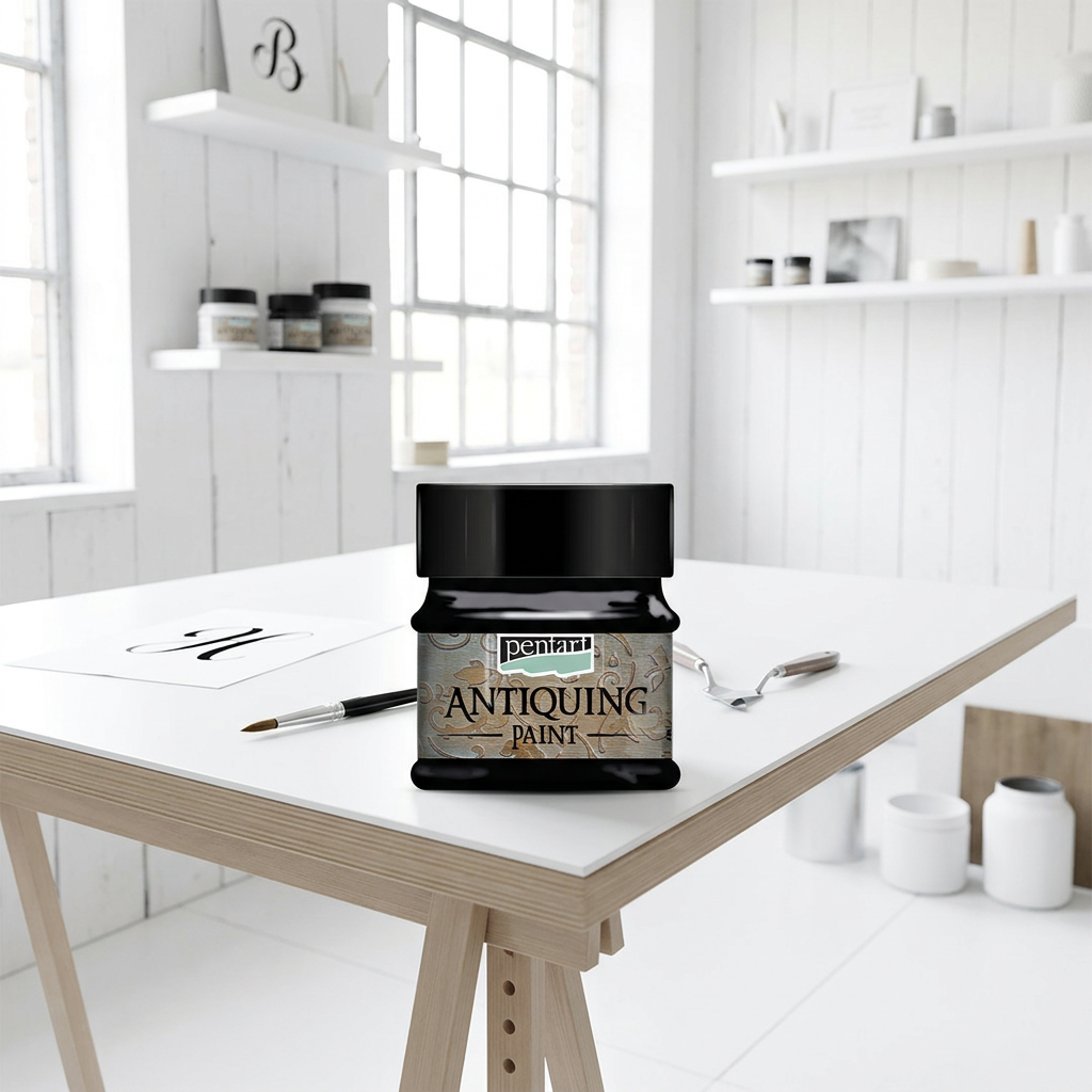 Antikovací barva PENTART 50 ml ČERNÁ