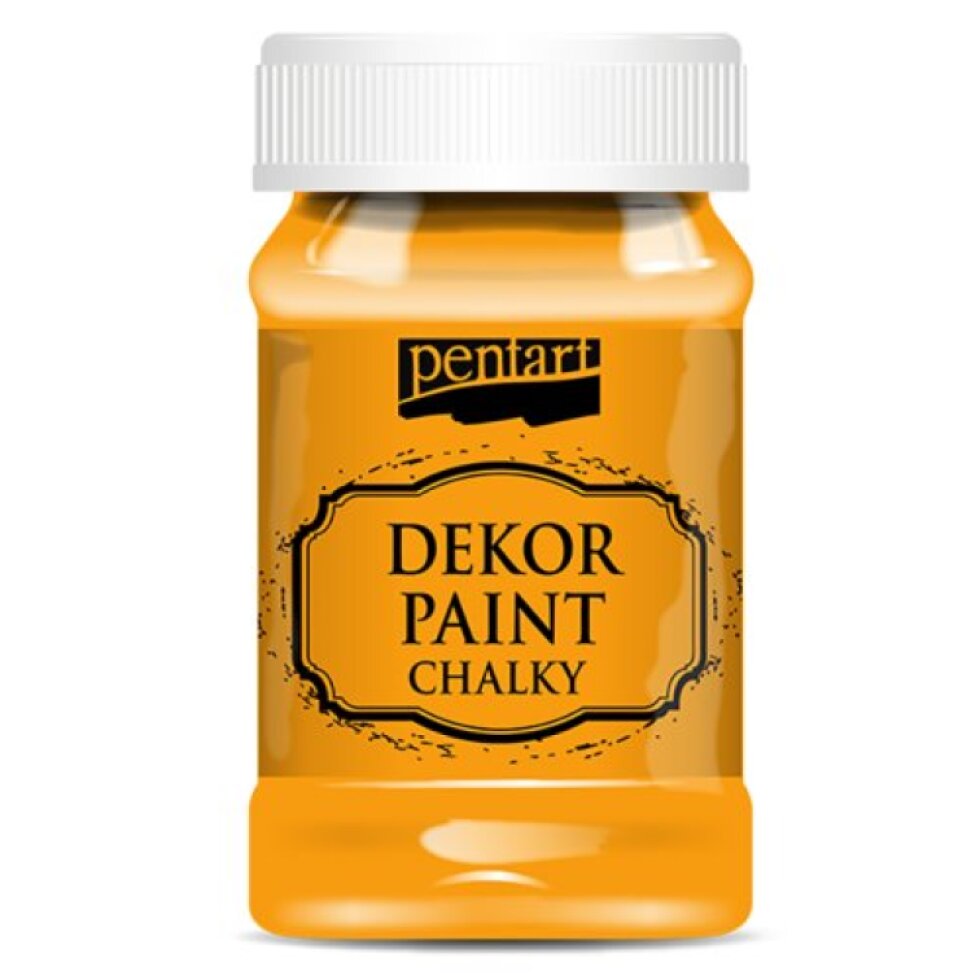 Křídová a dekorační barva PENTART 100 ml ORANŽOVÁ