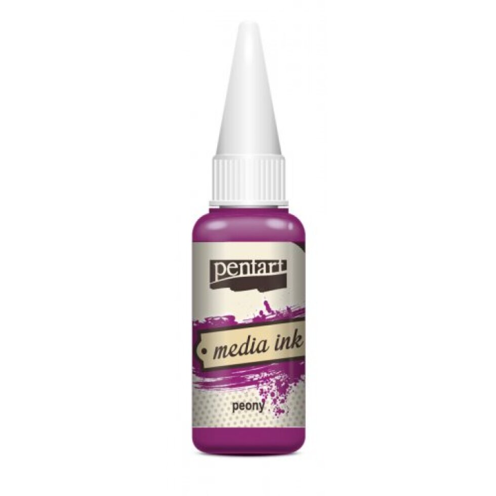 Alkoholový inkoust MEDIA INK PENTART 20 ml FIALOVÁ PIVOŇKA