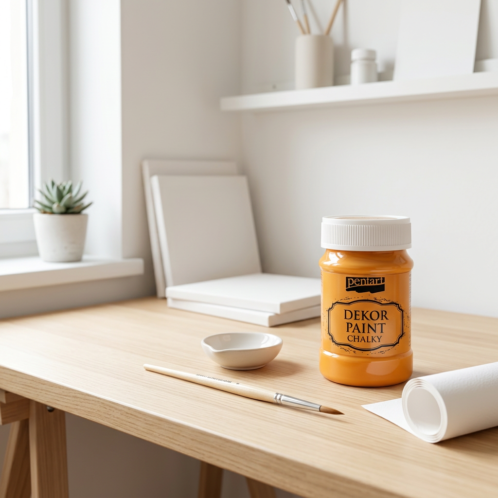 Křídová a dekorační barva PENTART 100 ml ORANŽOVÁ
