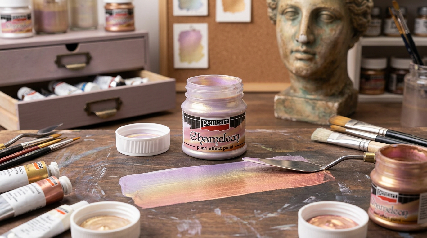 Chameleon perleťová akrylová barva PENTART 50 ml LILA-ZLATÁ