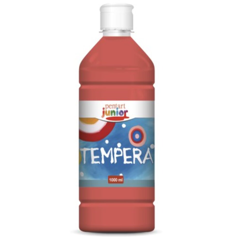 Temperová barva Junior PENTART 1000 ml ČERVENÁ