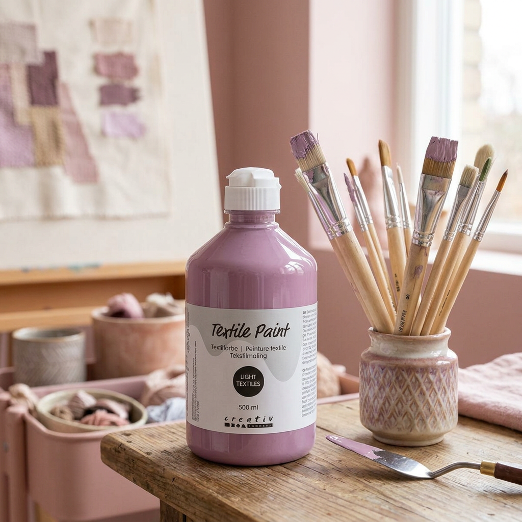 Barva na textil CREATIV 500 ml TMAVÁ RŮŽOVÁ