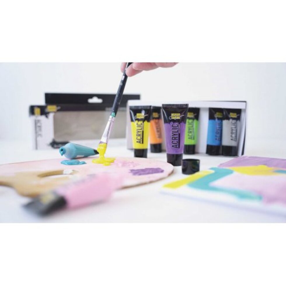 Sada Akrylová barva MIXED COLORS SOLO GOYA 20 ml 8 barev