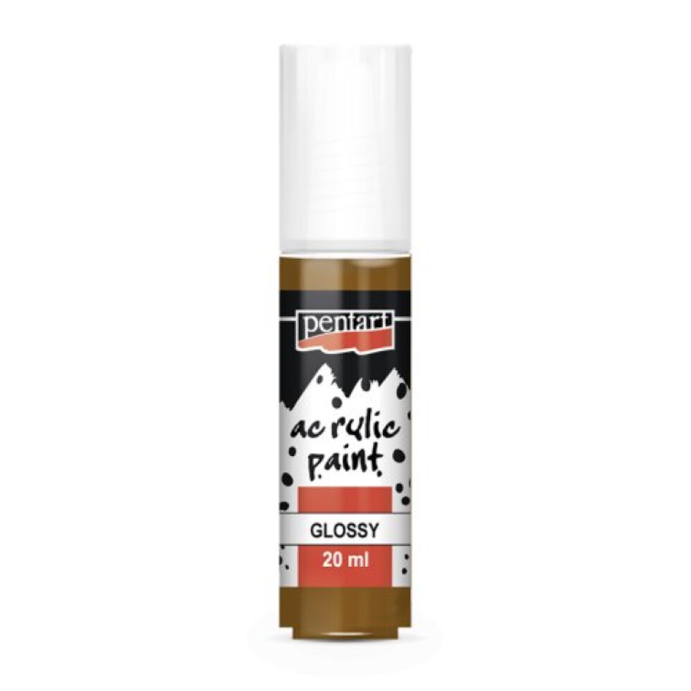 Akrylová barva lesklá PENTART 20 ml SVĚTLÁ HNĚDÁ