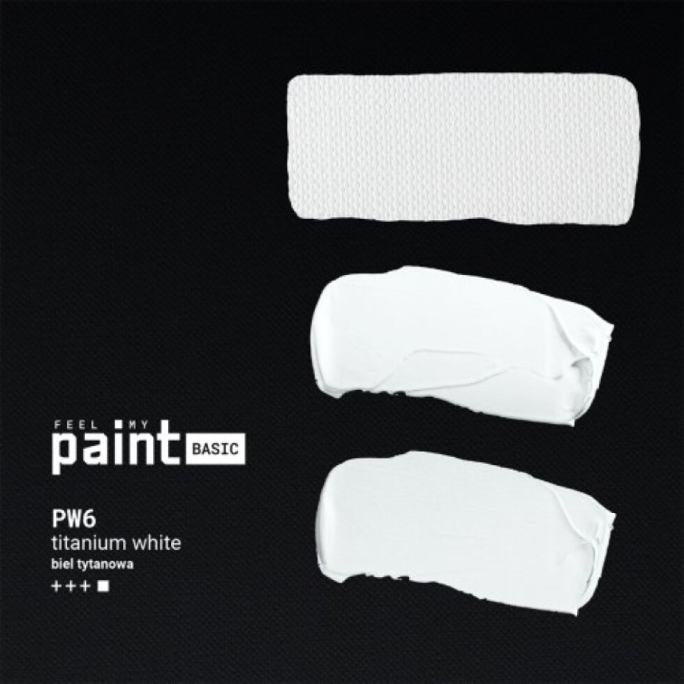 Akrylová barva FeelMyPaint 120 ml TITANOVÁ BÍLÁ - certifikace o bezpečnosti dětských hraček
