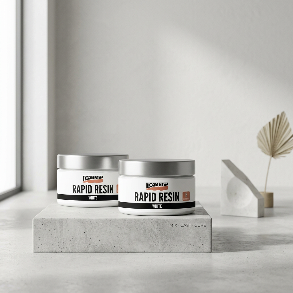 Rychle tuhnoucí pryskyřice Rapid Resin PENTART 150 ml BÍLÁ