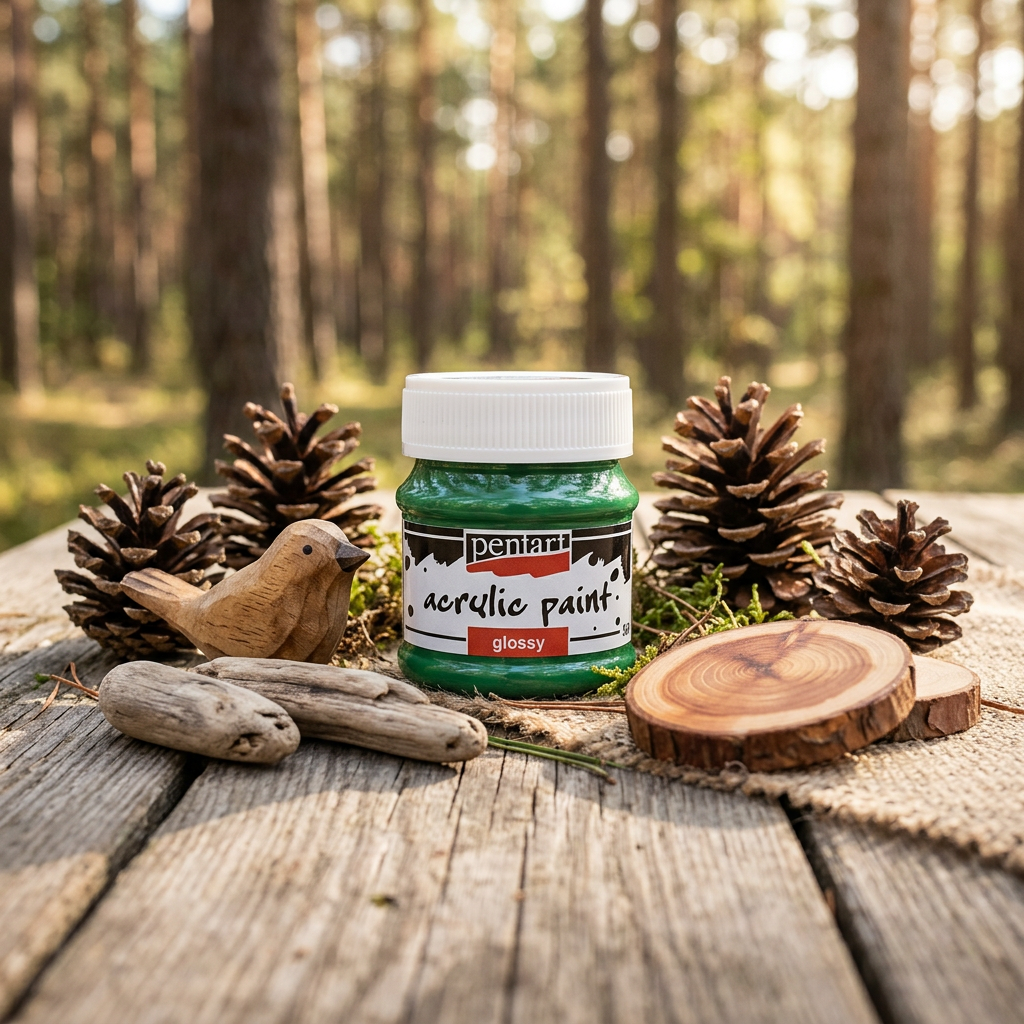 Akrylová barva lesklá PENTART 50 ml ZELENÁ BOROVICE