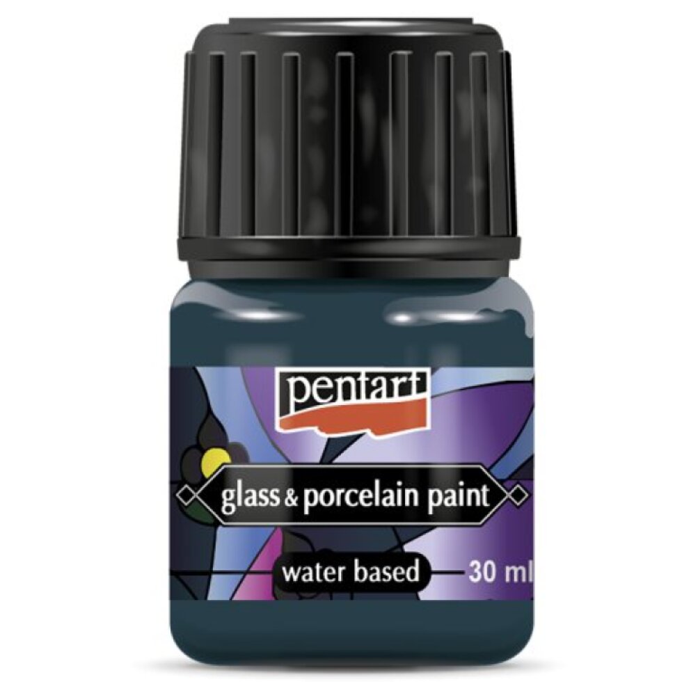 Barva na sklo a porcelán PENTART 30 ml TYRKYSOVÁ ZELENÁ