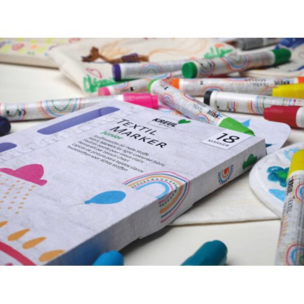 Sada Fix na textil KREUL JUNIOR medium 18 ks