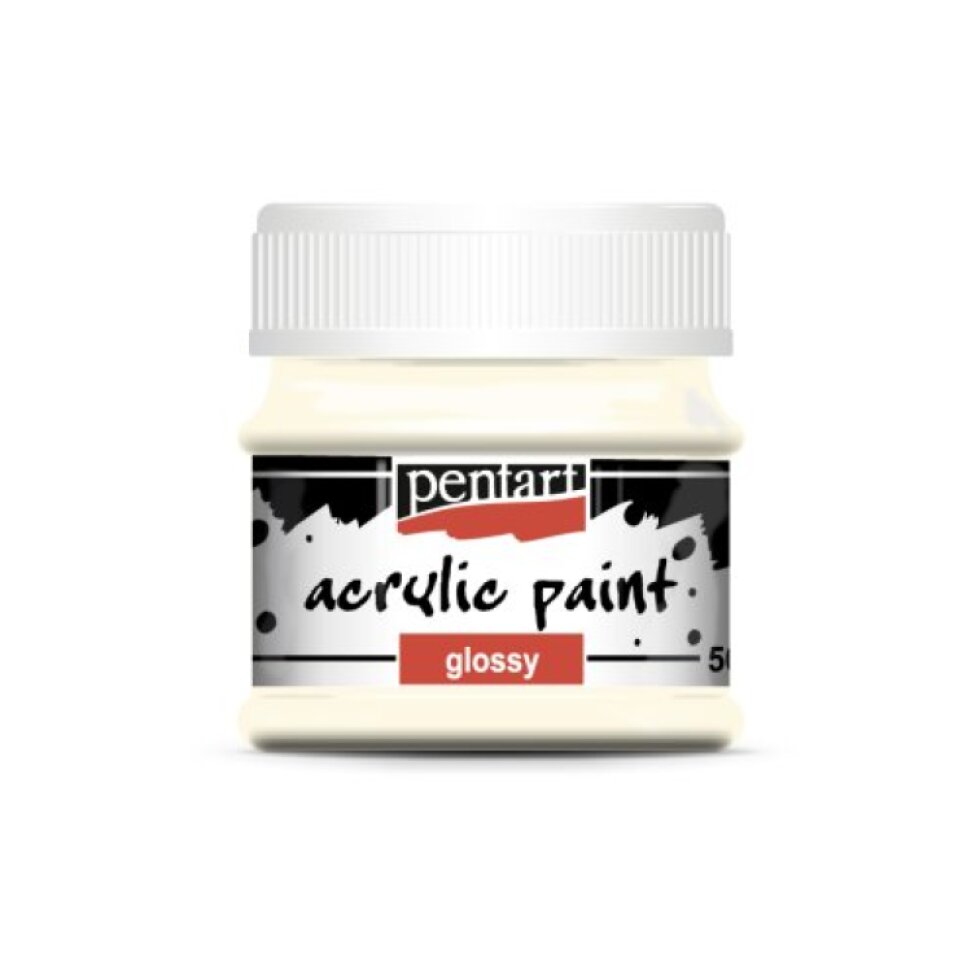 Akrylová barva lesklá PENTART 50 ml SLONOVINOVÁ