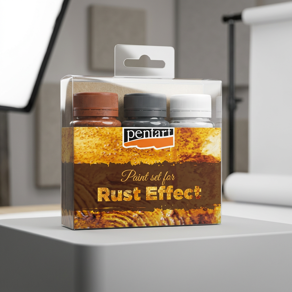 Rezavý efekt sada barev RUST EFFECT PENTART 5 x 20 ml