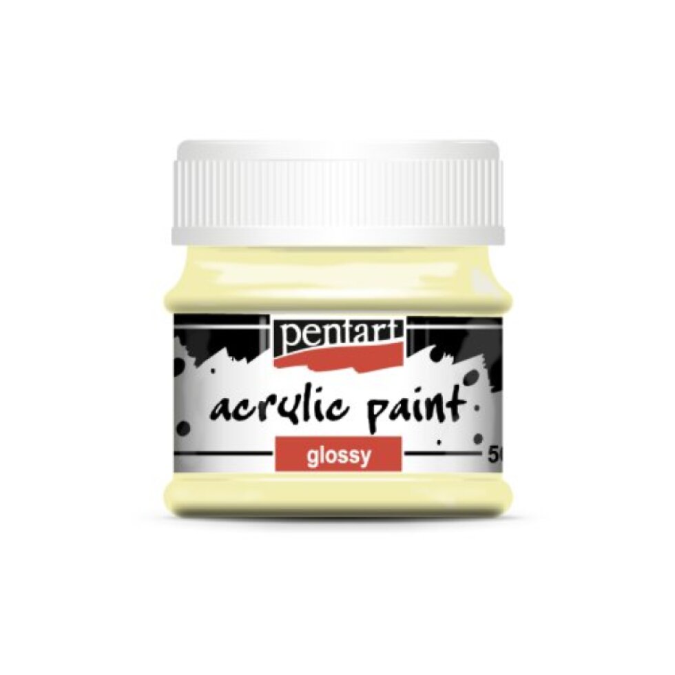 Akrylová barva lesklá PENTART 50 ml MÁSLOVÁ