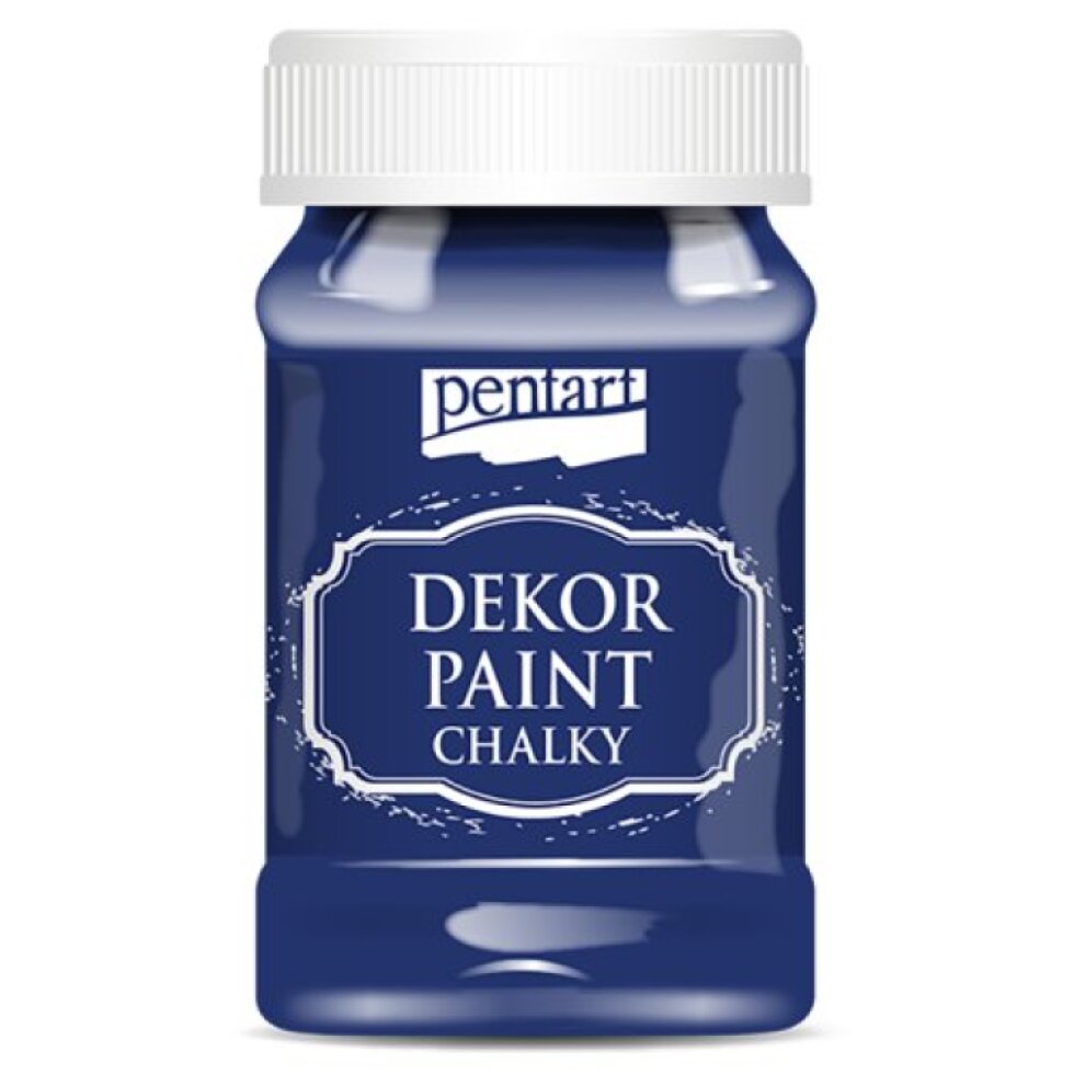 Křídová a dekorační barva PENTART 100 ml MODRÁ