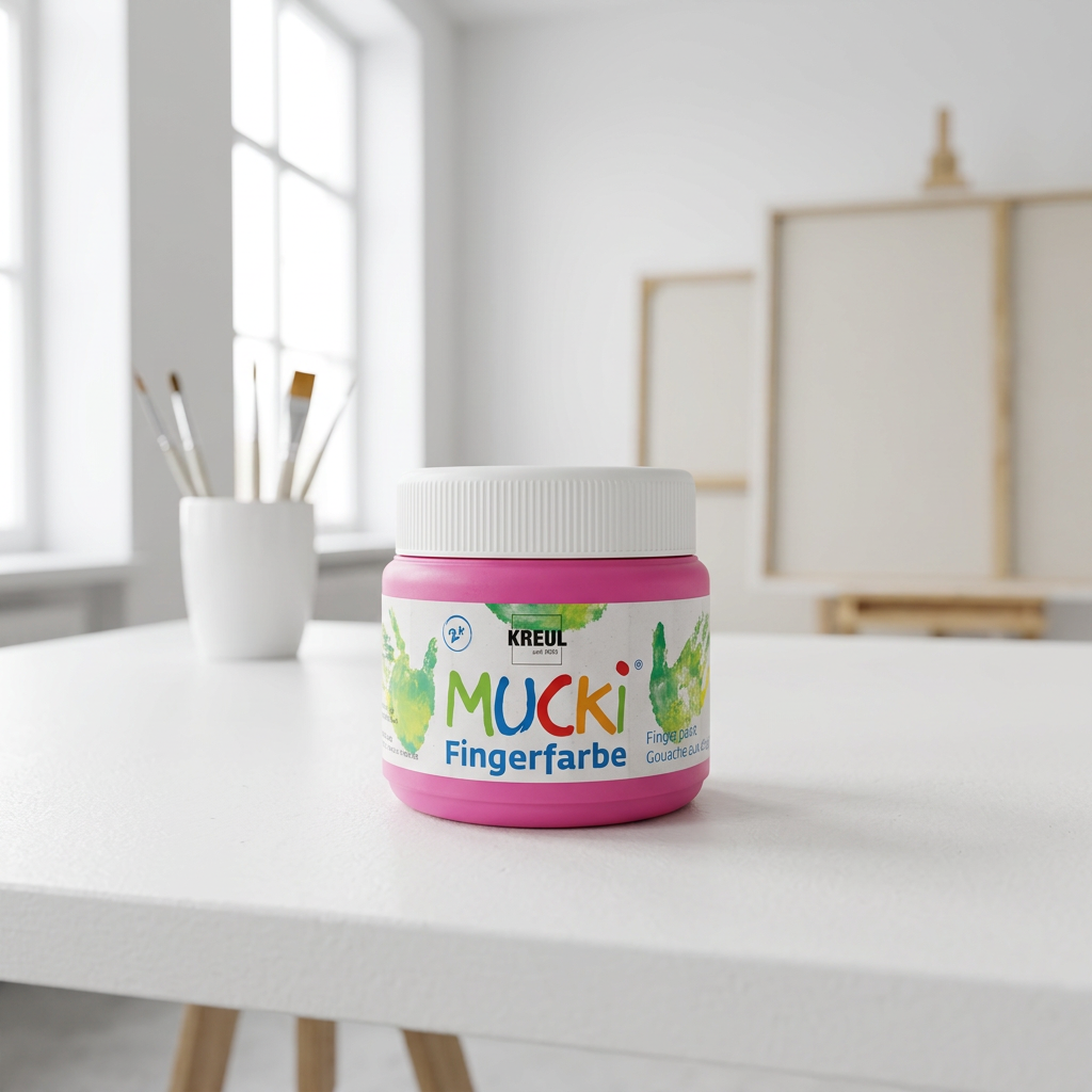 Prstová barva MUCKI 150 ml RŮŽOVÁ