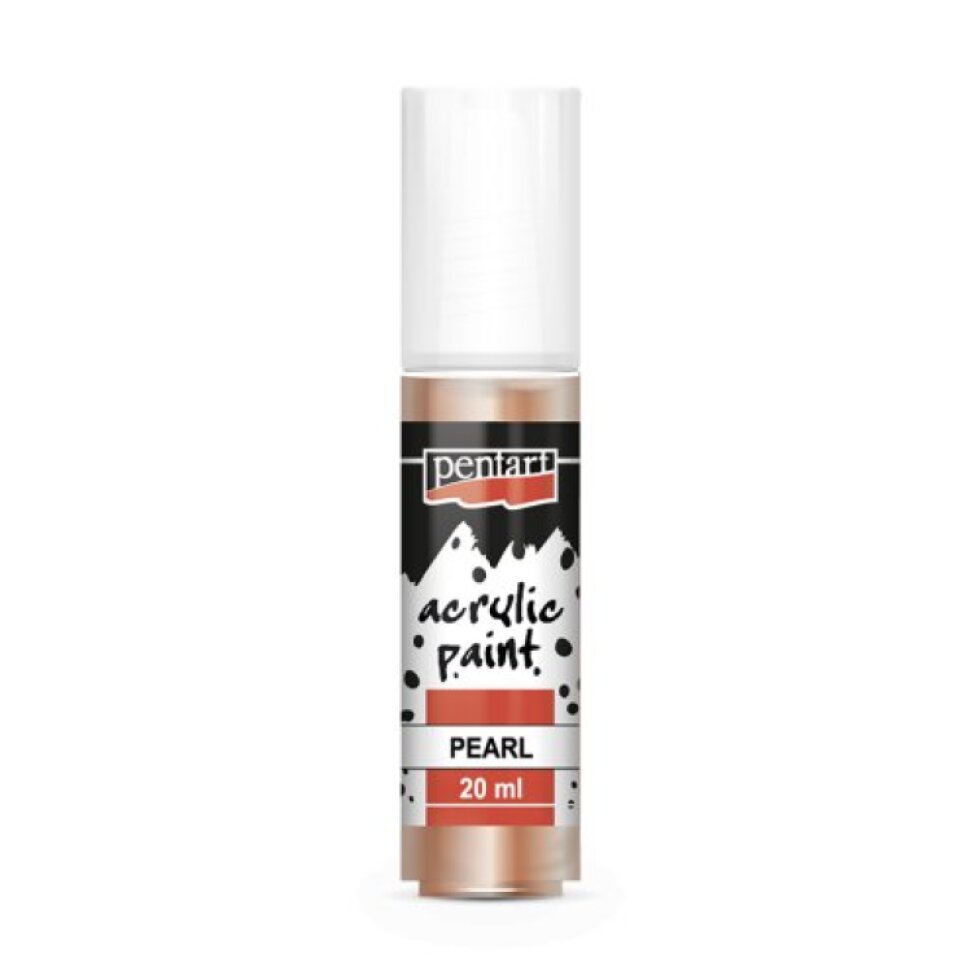 Akrylová barva perleťová PENTART 20 ml MERUŇKOVÁ