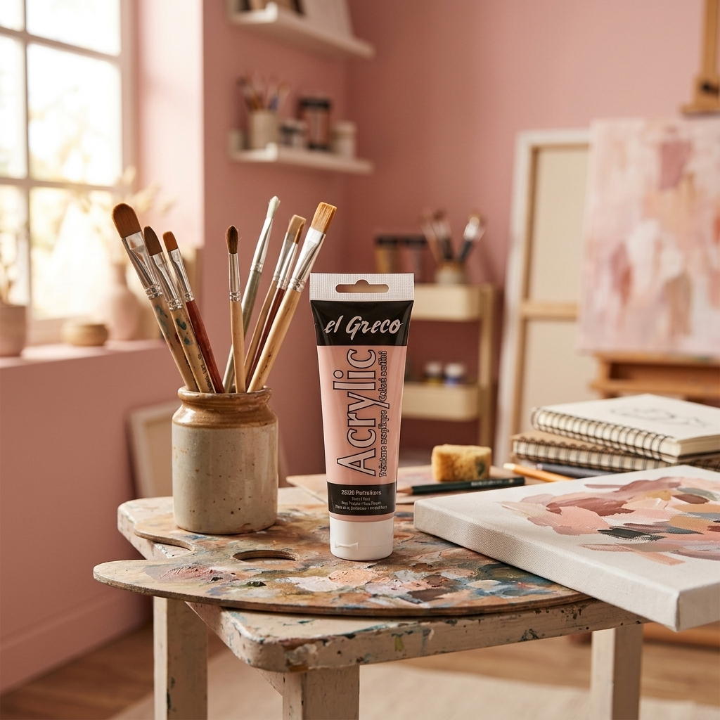 Akrylová barva EL GRECO 75 ml PORTRÉTNÍ RŮŽOVÁ
