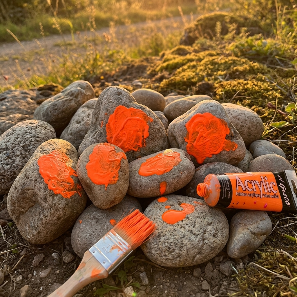 Akrylová barva EL GRECO 75 ml FLUORESCENČNÍ ORANŽOVÁ