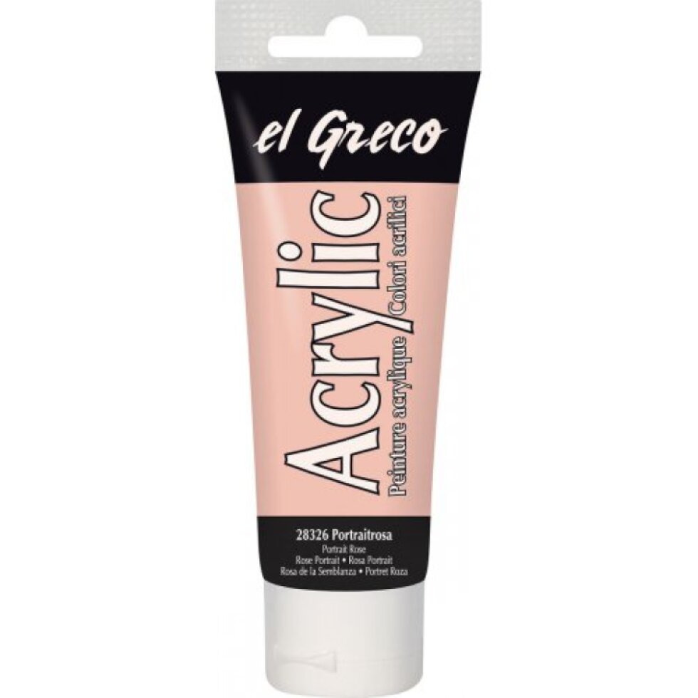 Akrylová barva EL GRECO 75 ml PORTRÉTNÍ RŮŽOVÁ