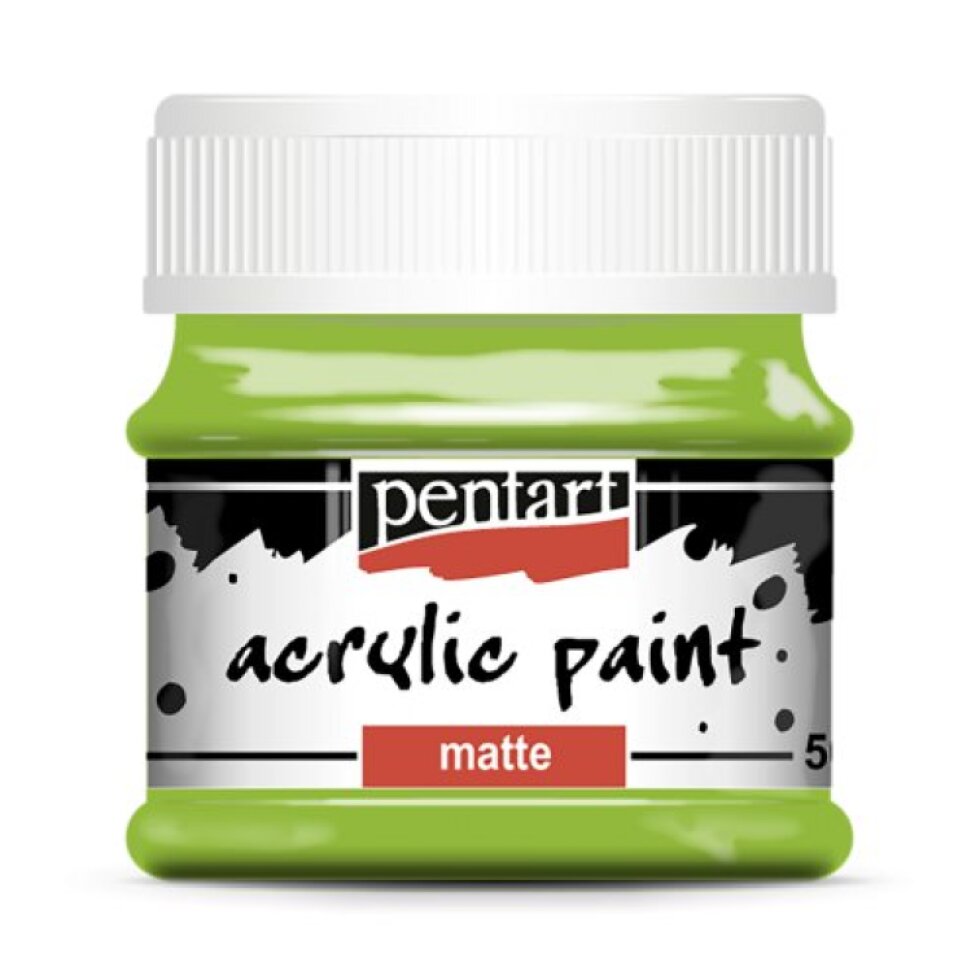 Akrylová barva matná PENTART 50 ml ZELENÁ JABLKO