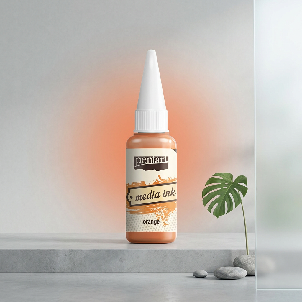 Alkoholový inkoust MEDIA INK PENTART 20 ml ORANŽOVÁ