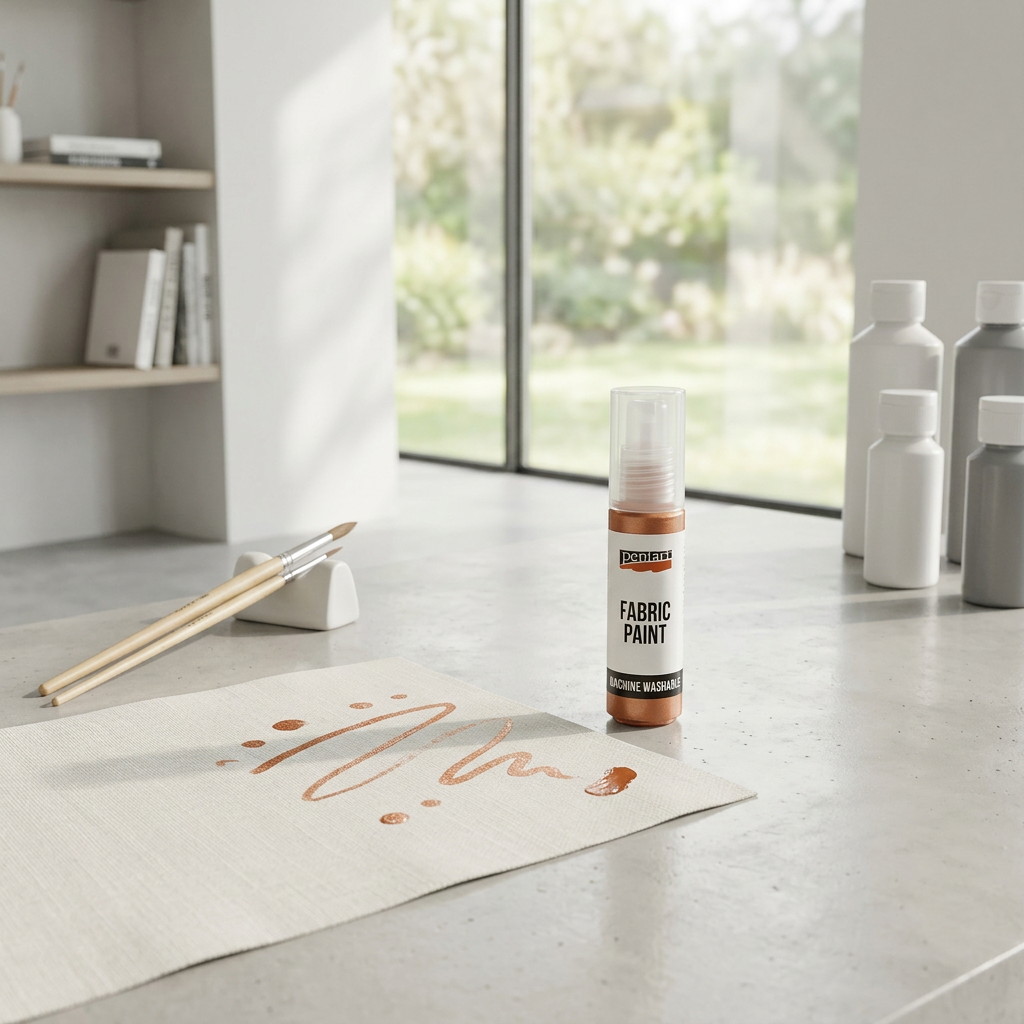 Barva na světlý a tmavý textil metalická PENTART 20 ml MĚDĚNÁ