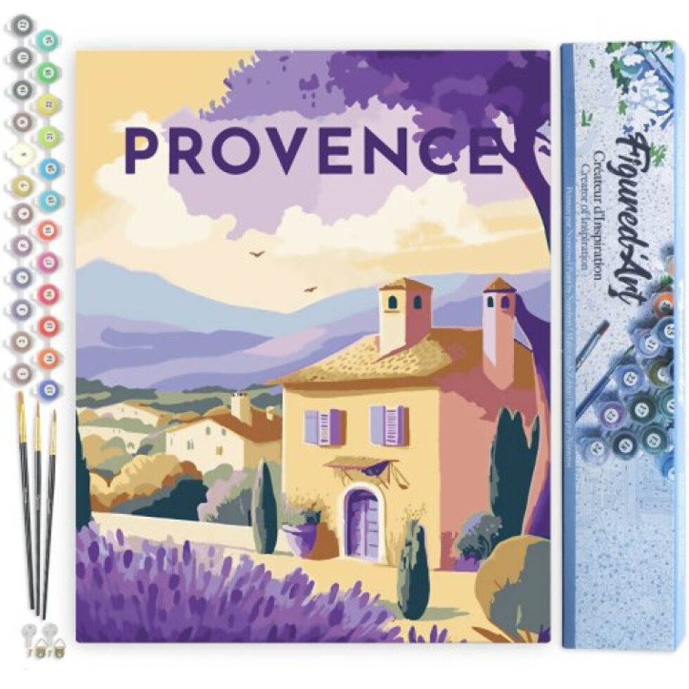 Malování podle čísel - VINTAGE PROVENCE bez rámu 40 x 50 cm