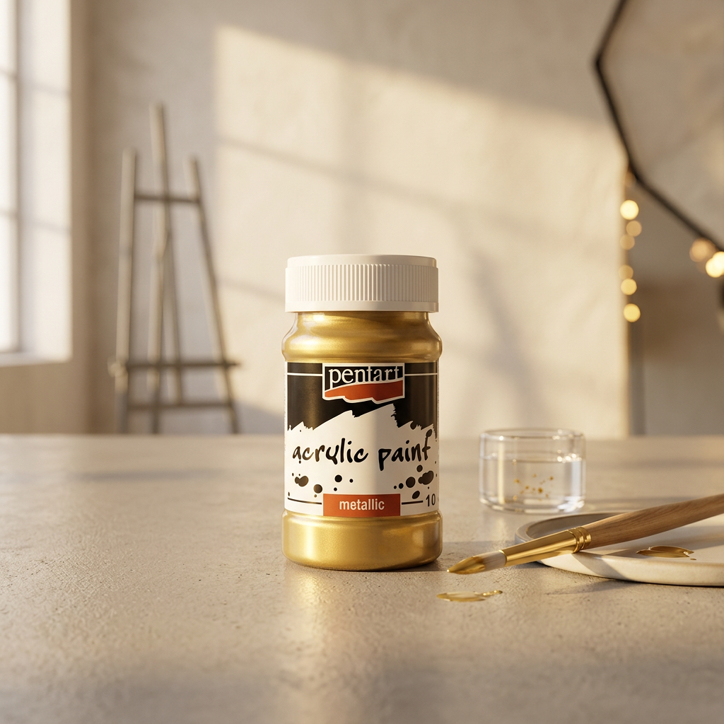 Akrylová barva metalická PENTART 100 ml ZLATÁ