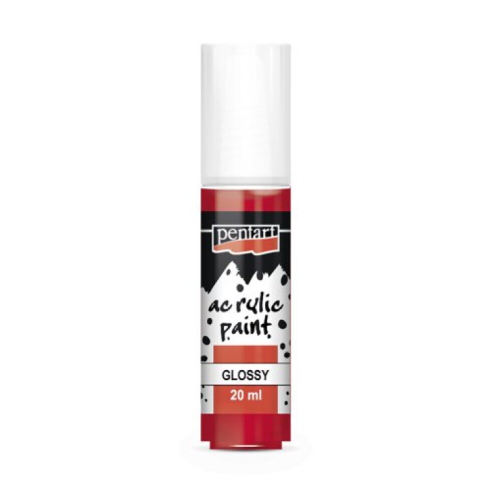 Akrylová barva lesklá PENTART 20 ml ČERVENÁ