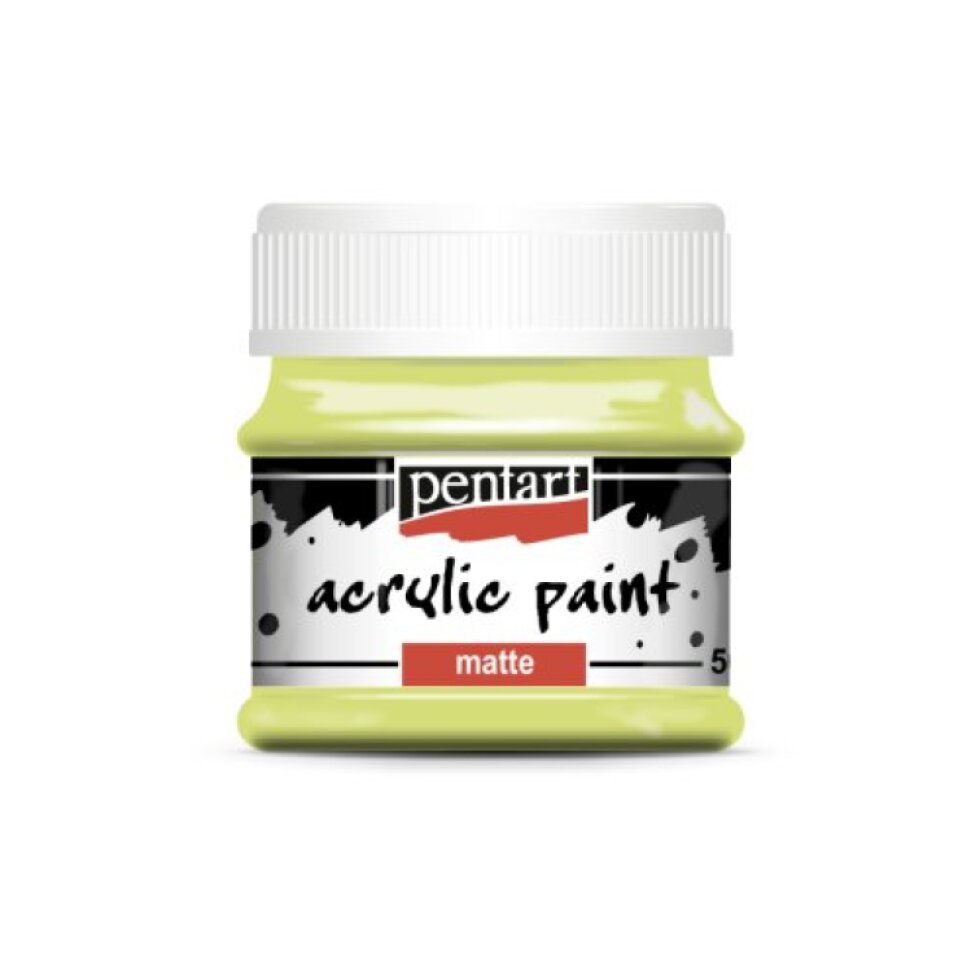 Akrylová barva matná PENTART 50 ml LIMETKOVÁ