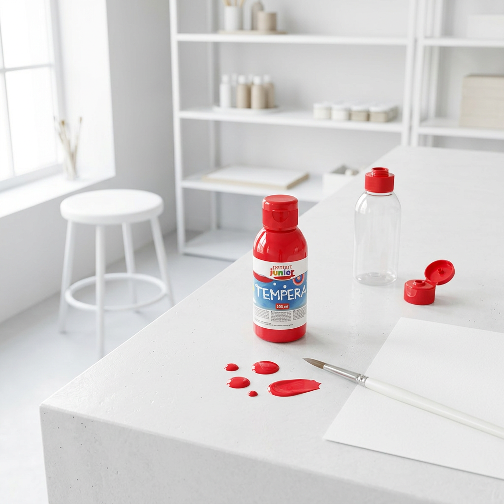 Temperová barva Junior PENTART 100 ml ČERVENÁ