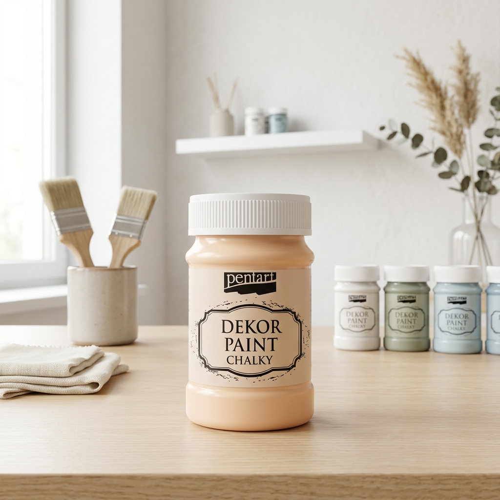 Křídová a dekorační barva PENTART 100 ml MERUŇKOVÁ