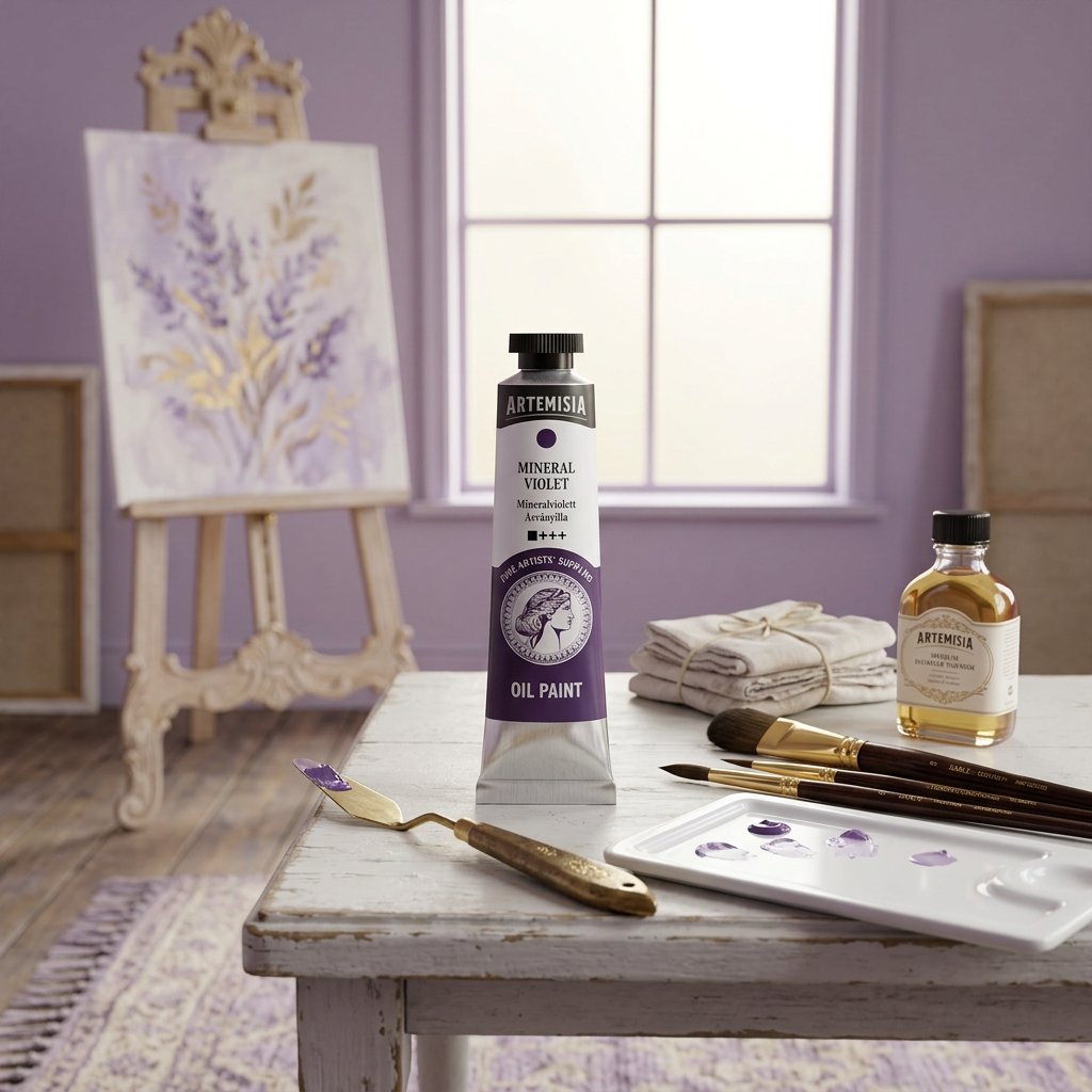 Olejová barva ARTEMISIA 20 ml mineral fialová
