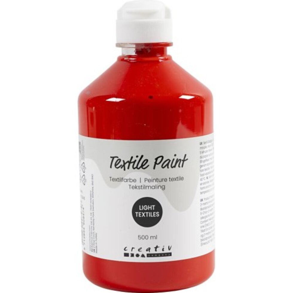 Barva na textil CREATIV 500 ml ČERVENÁ