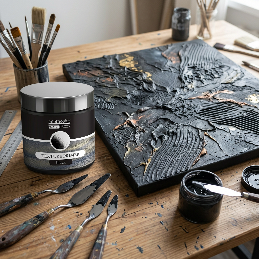 Texturovací základ WALL DECOR 500 ml ČERNÁ