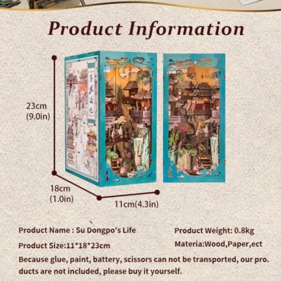 Book Nook sada - Život čínského spisovatele Su Dongpoa