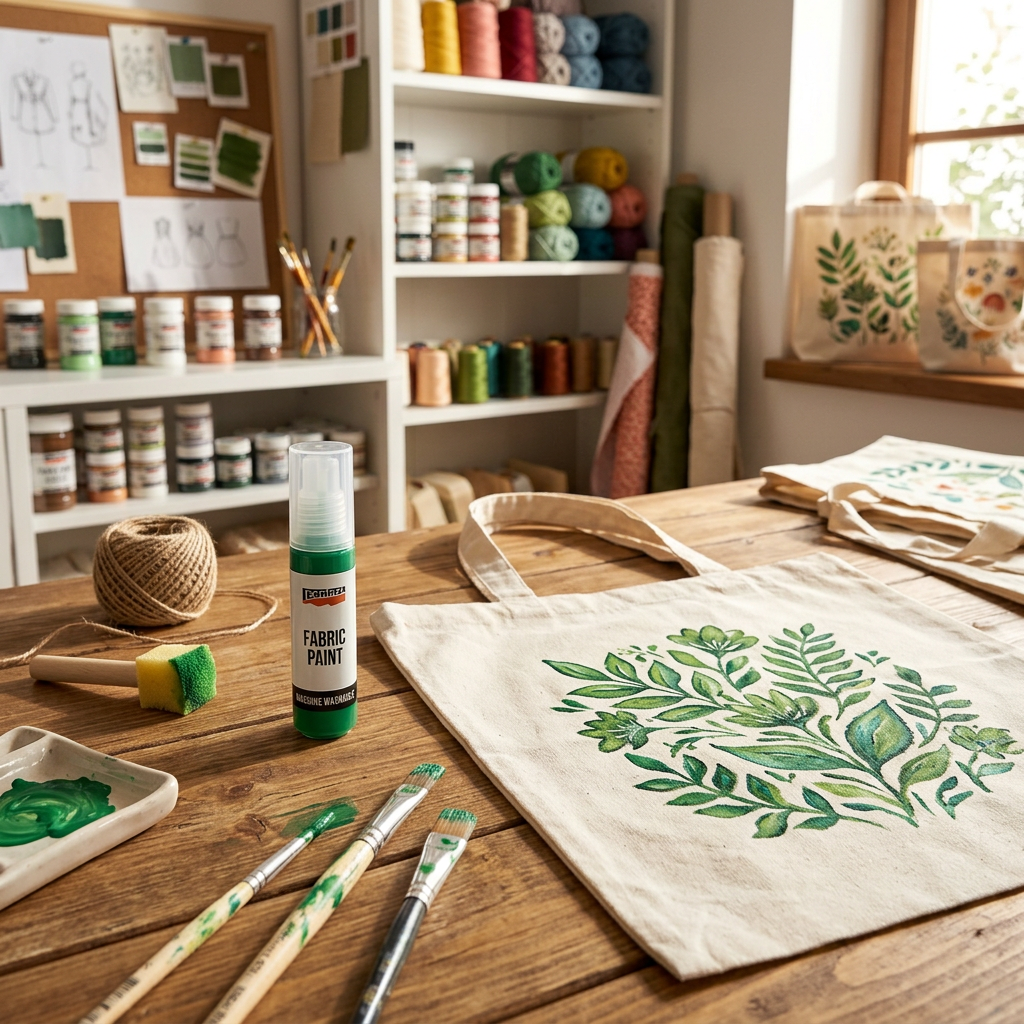 Barva na světlý a tmavý textil PENTART 20 ml ZELENÁ