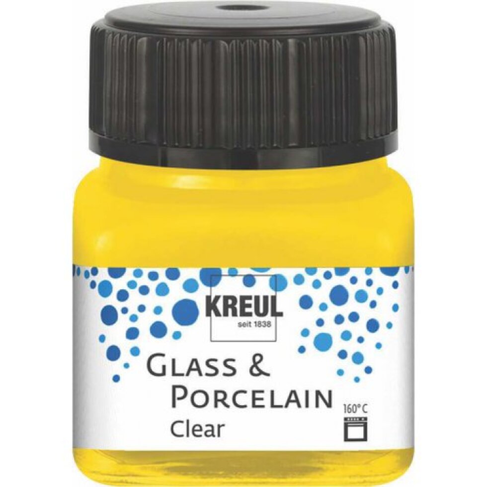 Sada barev na sklo a porcelán KREUL CLEAR 6 x 20 ml