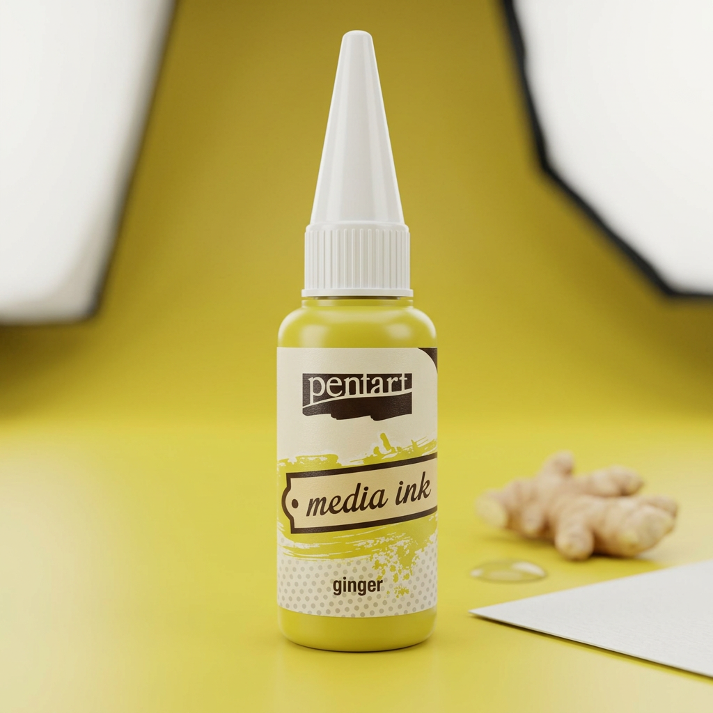Alkoholový inkoust MEDIA INK PENTART 20 ml ZÁZVOROVÁ