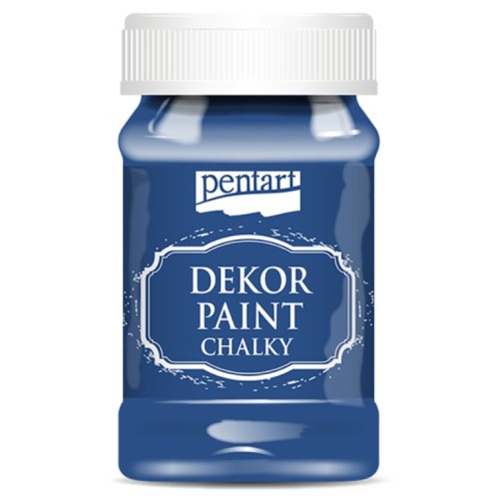 Křídová a dekorační barva PENTART 100 ml OCELOVÁ MODRÁ
