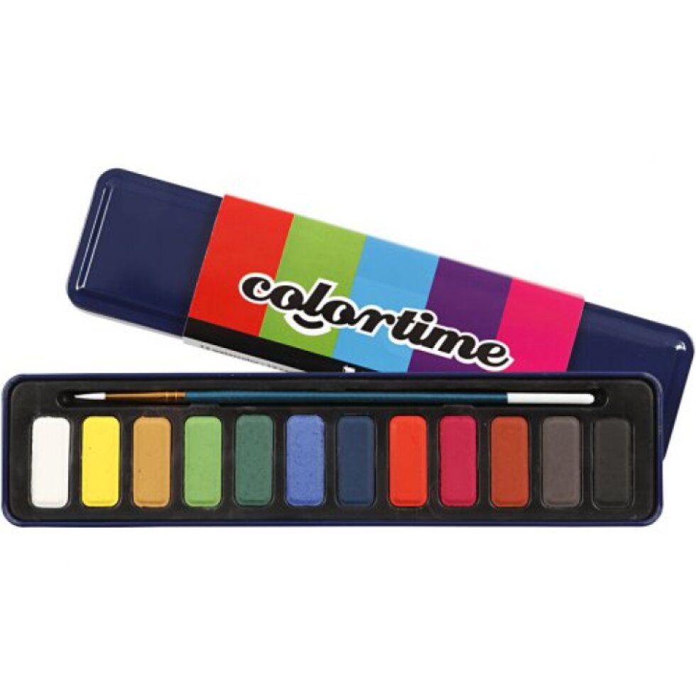 Sada akvarelových barev COLORTIME 12 barev ZÁKLADNÍ