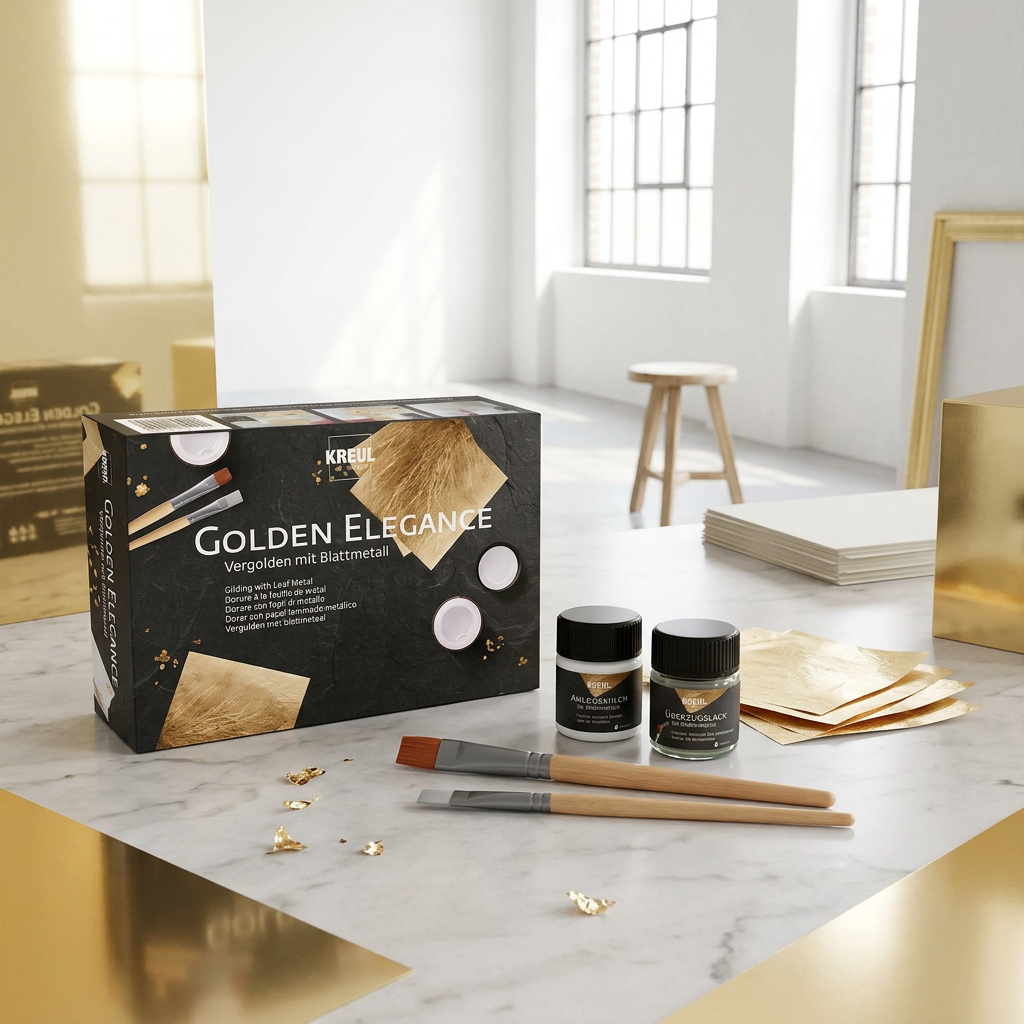 Sada GOLDEN ELEGANCE KREUL zlacení s metalickými plátky