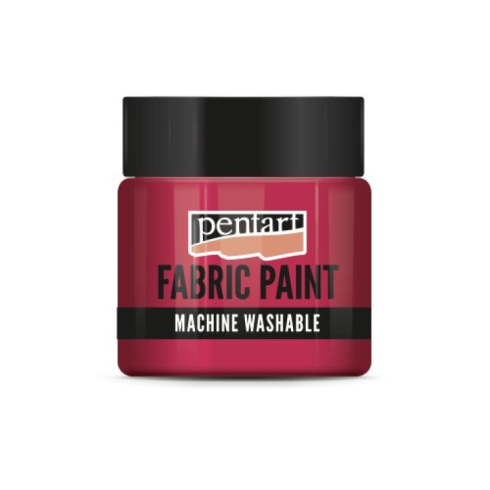 Barva na světlý a tmavý textil PENTART 50 ml ČERVENÁ