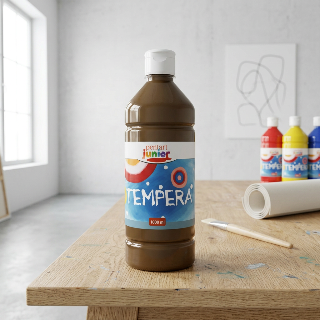 Temperová barva Junior PENTART 1000 ml HNĚDÁ