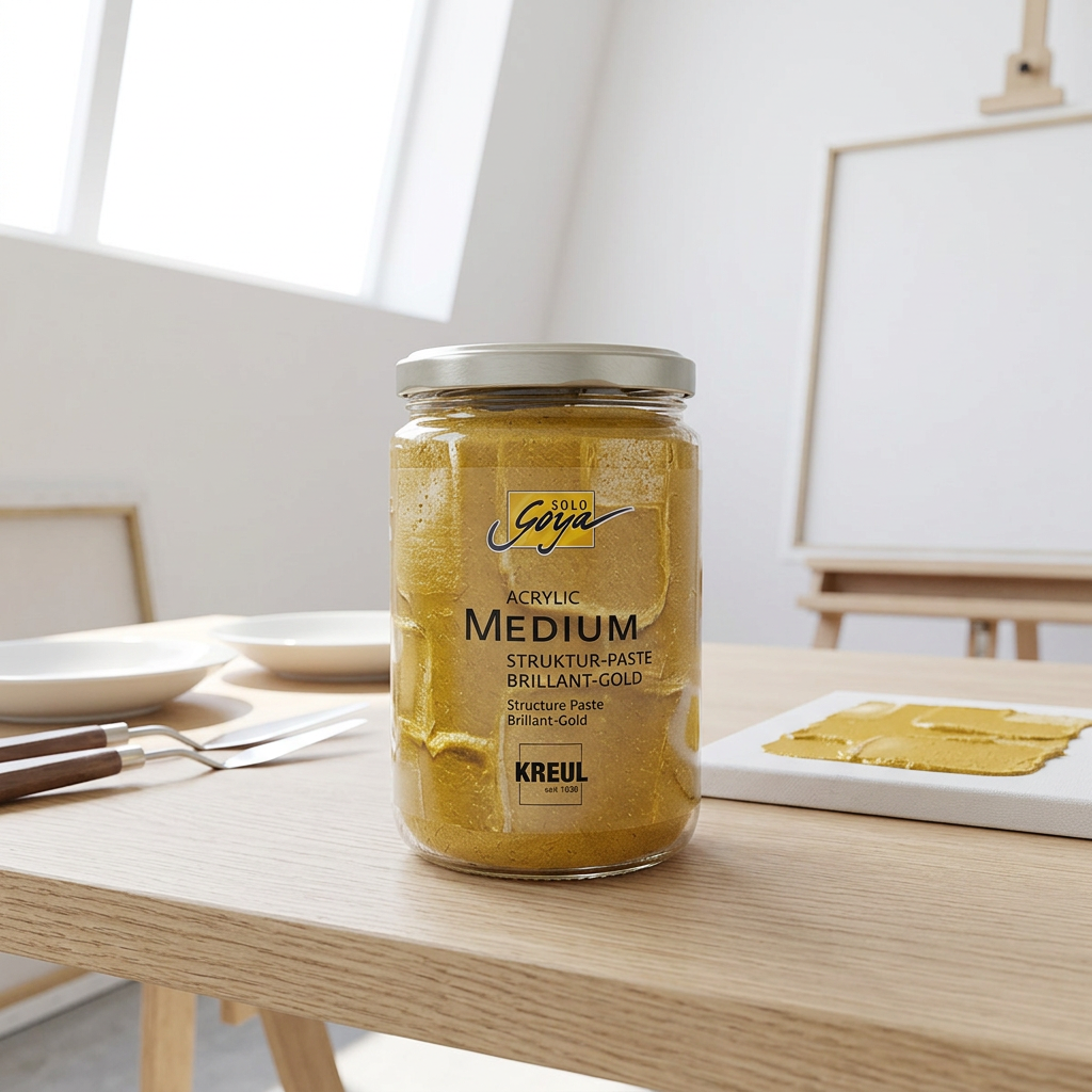 Strukturovací pasta SOLO GOYA 100 ml brilantní zlatá