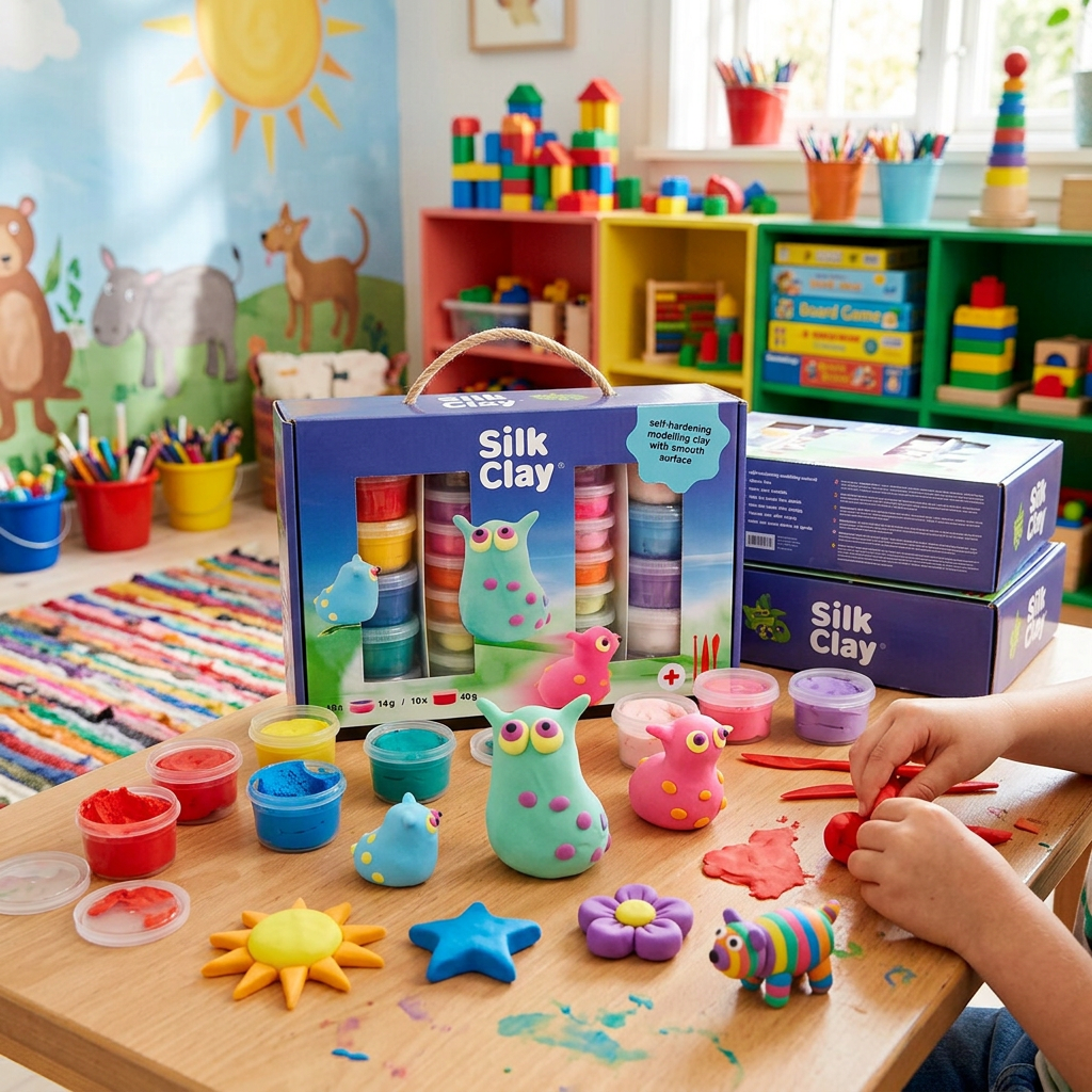 Silk Clay hedvábná modelovací hmota DÁRKOVÁ SADA